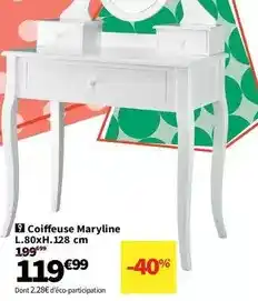 Coiffeuse maryline l.80xh. 128 cm