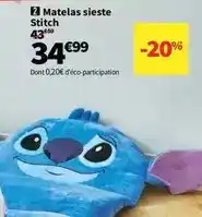 Conforama Stitch - matelas sieste offre