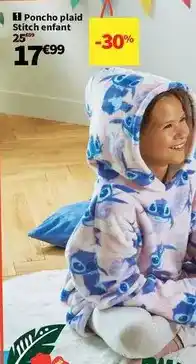 Conforama Stitch - poncho plaid enfant offre