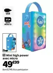 Conforama Mini high power avec micro offre