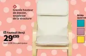 Conforama Fauteuil benji offre