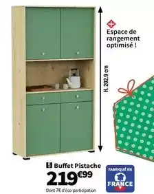 Conforama Buffet pistache offre