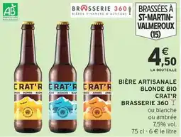 Intermarché Bière artisanale blonde bio offre