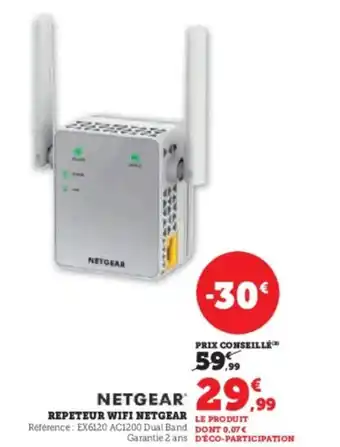 Super U Repeteur wifi netgear offre