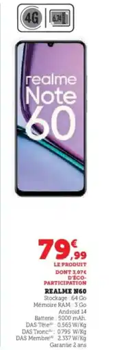 Super U REALME N60 offre