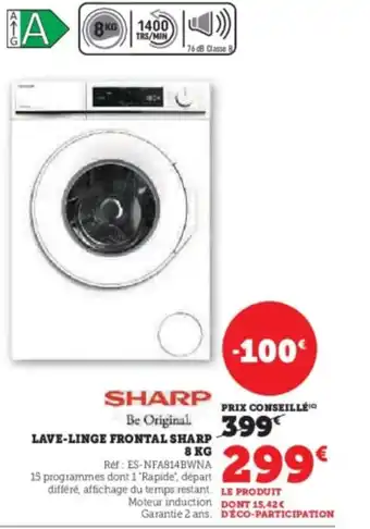 Lave linge frontal sharp