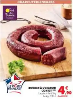 Super U Boudin à l'oignon compt offre
