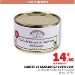 Super U Confit de canard igp sud quest offre
