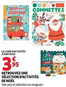 Auchan Supermarché Le livre d'activités à partir de noël offre