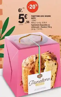 E.Leclerc Ciro - panettone avec beurre offre