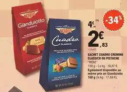 E.Leclerc Sachet cuadro cremino classico ou pistache offre