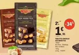 E.Leclerc Legrand - tablette chocolat aux noisettes offre