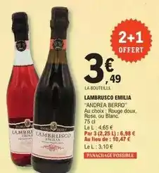 E.Leclerc Lambrusco emilia offre