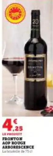 Super U Fronton aop rouge arborescence offre