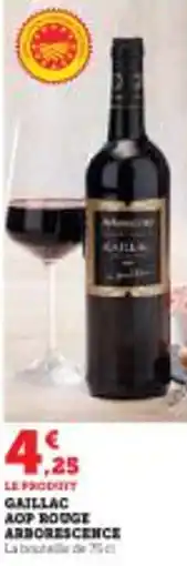 Super U Gaillac aop rouge arborescence offre