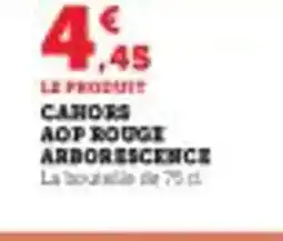 Super U Canors aop rouge arborescence offre