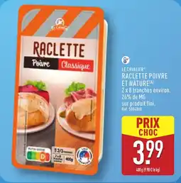ALDI Raclette poivre et nature offre