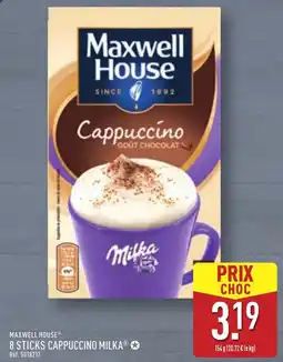 ALDI 8 sticks cappuccino milka offre