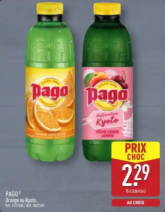 ALDI Pago orange ou kyoto. offre