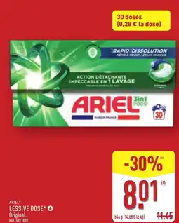 ALDI Ariel lessive dose offre
