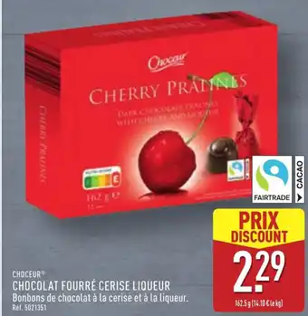 ALDI Choceur chocolat fourré cerise liqueur offre