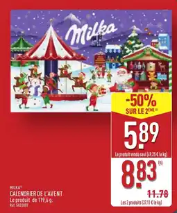 ALDI Calendrier de l'avent offre