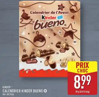 ALDI Kinder calendrier kinder bueno offre