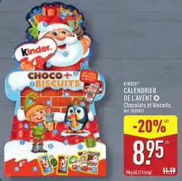 ALDI Kinder calendrier de l'avent offre