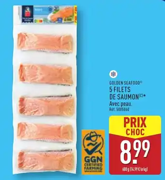 ALDI Golden seafood 5 filets de saumon offre