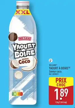 ALDI Milsani yaourt à boire offre
