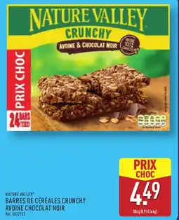 ALDI Barres de céréales crunchy avoine chocolat noir offre