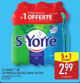 ALDI St-yorre eau minérale naturellement gazeuse offre