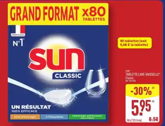 ALDI Sun tablette lave-vaisselle offre