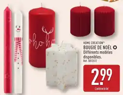 ALDI Bougie de noël offre