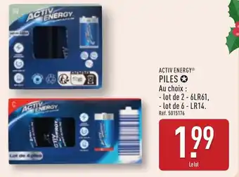 ALDI Activ energy piles offre