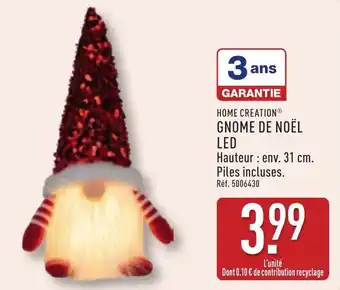 ALDI Gnome de noël led offre