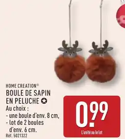 ALDI Boule de sapin en peluche offre
