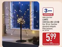 ALDI Lampe cristalline led offre