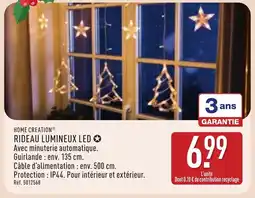 ALDI Rideau lumineux led offre