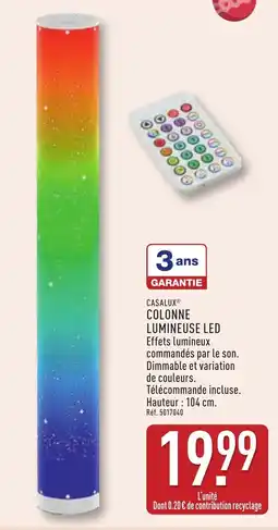 ALDI Casalux colonne lumineuse led offre