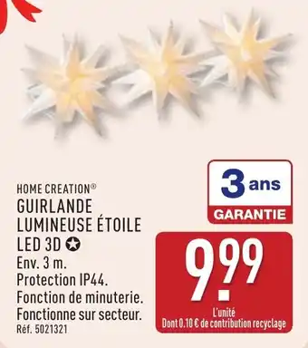 ALDI Guirlande lumineuse étoile offre