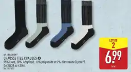 ALDI Up 2 fashion chaussettes chaudes offre