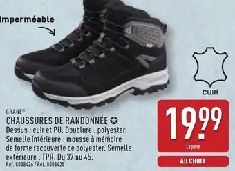 ALDI Crane chaussures de randonnée offre