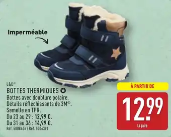 ALDI L&d bottes thermiques offre