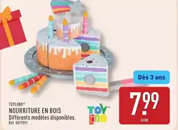 ALDI Toylino nourriture en bois offre