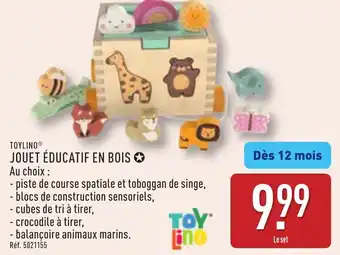 ALDI Toylino jouet éducatif en bois offre