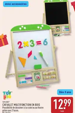 ALDI Toylino chevalet multifonction en bois offre