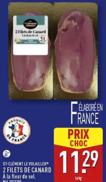 ALDI St-clément le volailler 2 filets de canard offre