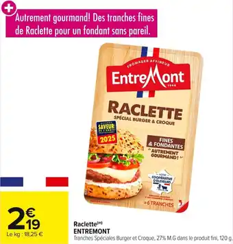 Raclette entremont