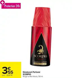 Carrefour Déodorant parfumé scorpio offre